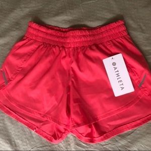 ATHLETA RUNNING SHORTS CORAL🌺